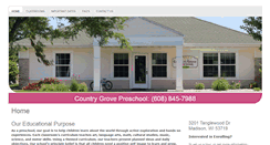 Desktop Screenshot of countrygrovepreschool.com